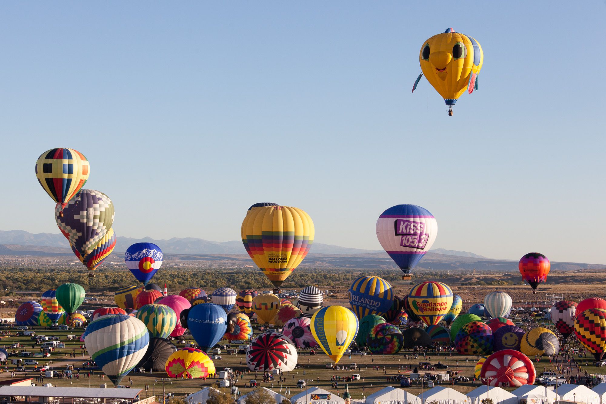 Tur med varmluftsballon